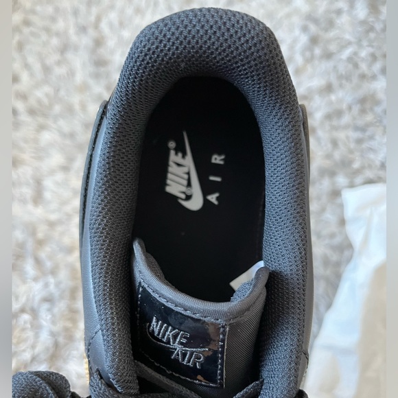 Nike Air Force 1 black metallic golden removable swoosh” - Picture 7 of 10